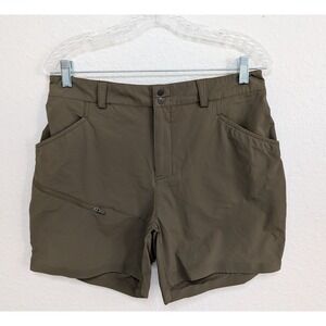 Duluth‎ Trading Alaskan Gear Women's Roadless Shorts 10 Dark Olive Five Pockets